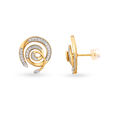 18KT Yellow-White Gold Drop Earrings For The Chic Mia Woman,,hi-res 4