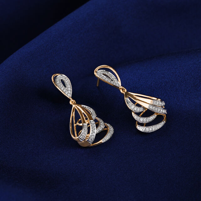 Shine Like a Diamond in18kt Gold Drop Earrings,,hi-res 