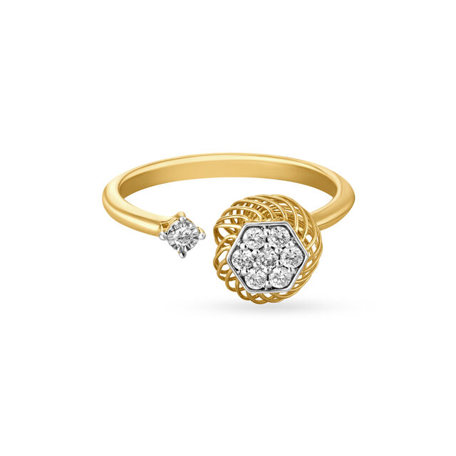 18KT Yellow Gold Adorn Your Finger With A Beautiful Ring 2