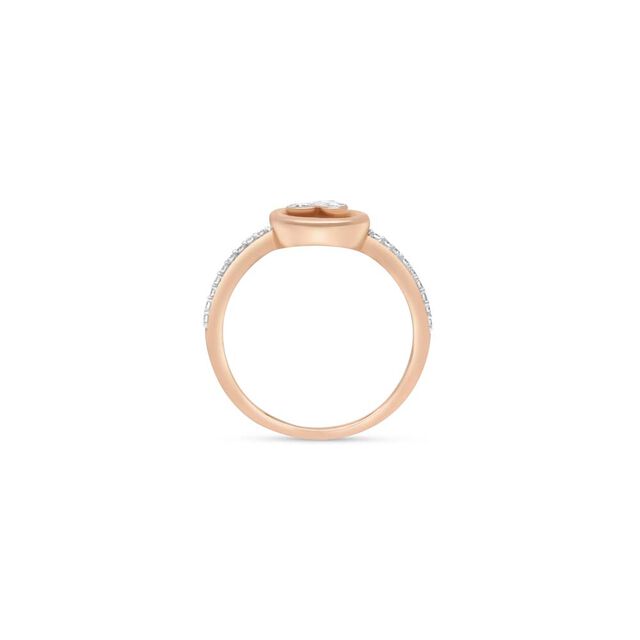18 KT Rose Gold Dainty Diamond Ring,,hi-res 2