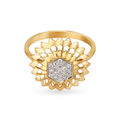 18kt Gold Floral-inspired Finger Ring 2
