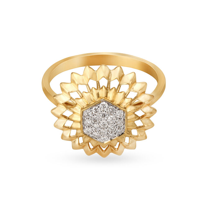 18kt Gold Floral-inspired Finger Ring 2