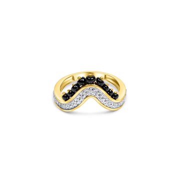 18KT Yellow Gold Traditional Vanki Mangalsutra Ring