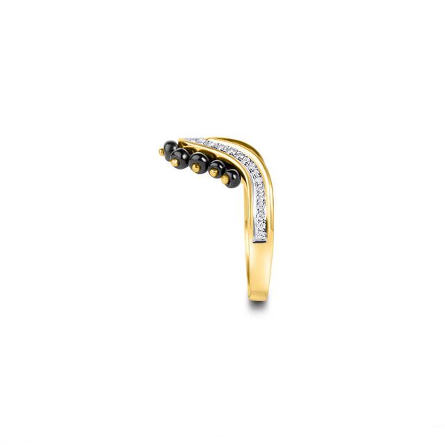 18KT Yellow Gold Traditional Vanki Mangalsutra Ring 2