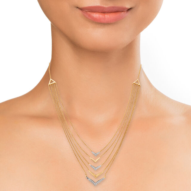 18KT Rose Gold Necklace for Special Occasions 3