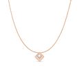 18KT Rose Gold Radiant Diamond Pendant,,hi-res 3