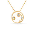 18KT Yellow Gold A Pendant For Inseparable Friends,,hi-res 