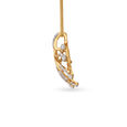 18kt Gold Pendant Studded with Brilliant Diamond Crystals 2