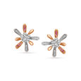 18KT Rose Gold A Pair Of Floral Earrings For Spring Lover,,hi-res 