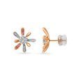18KT Rose Gold A Pair Of Floral Earrings For Spring Lover,,hi-res 2