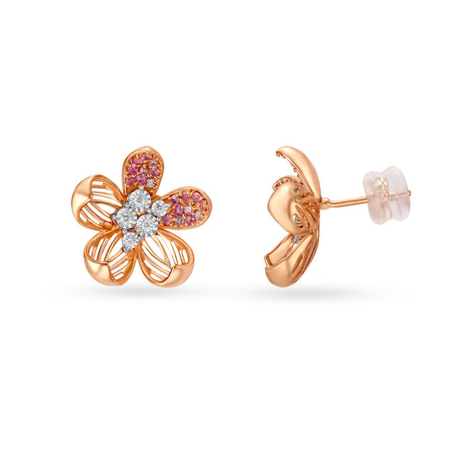 18KT Rose Gold Earrings - Celebration of Spring,,hi-res 2