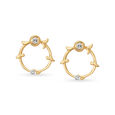 18KT Yellow Gold Stunning Stud Earrings,,hi-res 
