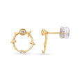 18KT Yellow Gold Stunning Stud Earrings,,hi-res 2