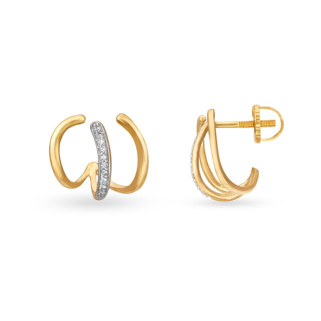 Make a Style Statement in 18kt Gold Stud Earrings,,hi-res 2