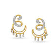Twirl Gracefully With 18kt Gold Stud Earrings,,hi-res 