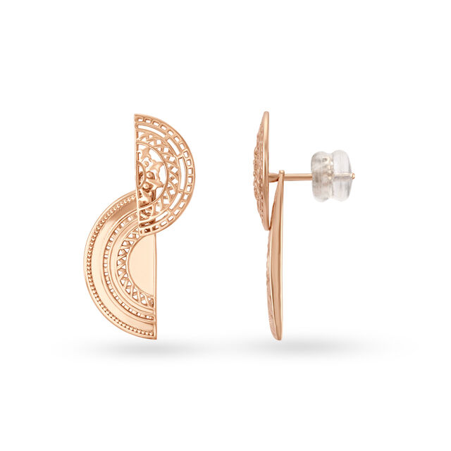 Detachable 18kt Gold Stud Earrings - A Touch of Style,,hi-res 3