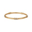 18KT Stunning Diamond Bangle with Gold Jaali patterns 