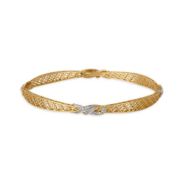 Diamond encrusted Dancing Bangles finished in 18kt Yellow Gold