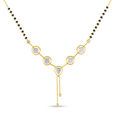 18KT Yellow Gold Diamond-studded Mangalsutra 2