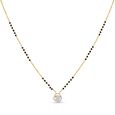 18KT Yellow Gold Floral-inspired Mangalsutra 