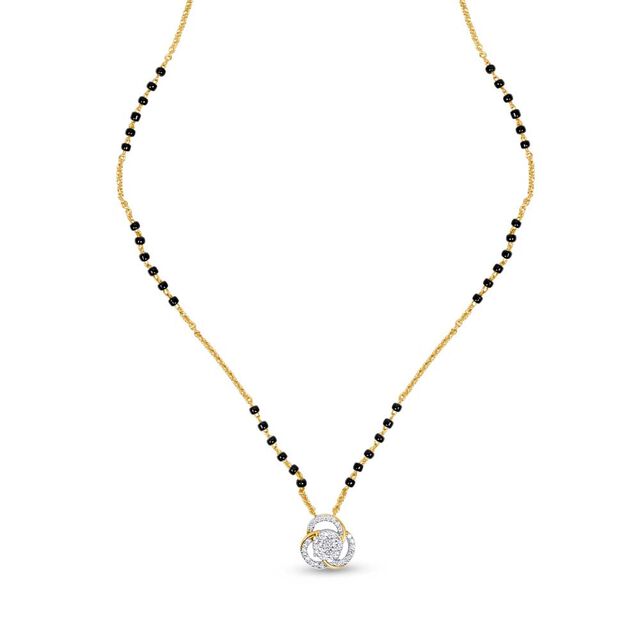 18KT Yellow Gold Floral-inspired Mangalsutra 4