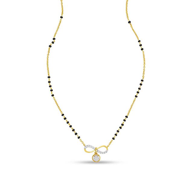 18KT Yellow Gold and Diamond Mangalsutra to Surprise Your Wife 5