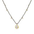 18kt Yellow Gold Interlaced and Diamond Mangalsutra 2