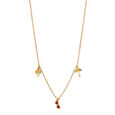 18KT Yellow Gold Chain With Fun Beachy Charms 