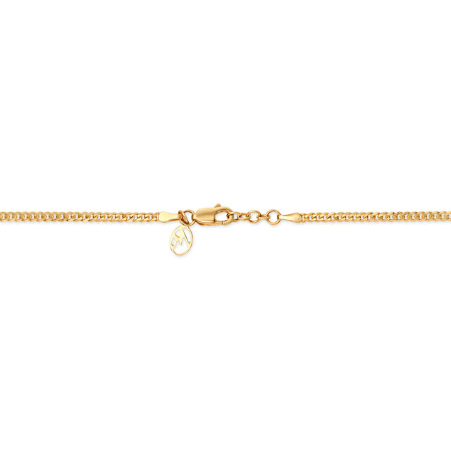 18KT Yellow Gold Broad Interlocked Chain 2