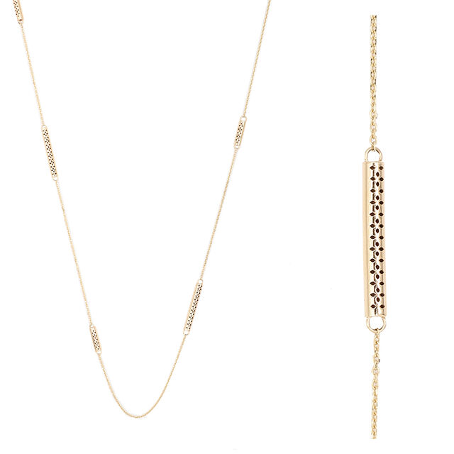 18KT Yellow Gold Chic Contemporary Yard Chain,,hi-res 