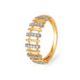 Mia by Tanishq 14KT Yellow Gold Diamond Finger Ring 2