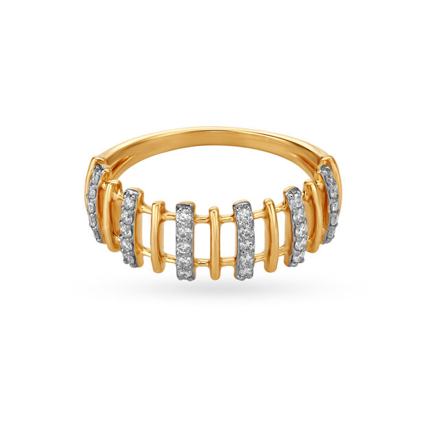 Mia by Tanishq 14KT Yellow Gold Diamond Finger Ring 3