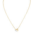 18kt Yellow Gold Sparkling Pendant with Chain 