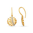 18kt Yellow Gold Tropical Hoop Earrings,,hi-res 2