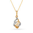 18kt Yellow Gold & Diamond Pendant - Nature's Melody,,hi-res 