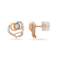 Rose-inspired 18kt Rose Gold Stud Earrings,,hi-res 