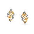 18kt Yellow Gold Shell Stud Earrings,,hi-res 2