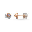 18kt Rose Diamond Petals Stud Earrings,,hi-res 