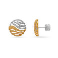 18KT Yellow-White Gold Earrings - Dusk To Dawn,,hi-res 