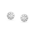 18 Karat Yellow Gold Elegant Abstract Diamond Stud Earrings,,hi-res 3