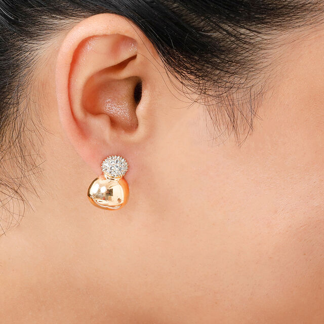 Mamma Mia 18KT Yellow Gold Lovely Blobs Stud Earrings 3