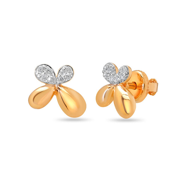 Mamma Mia 18 KT Yellow Gold Free Spirit  Stud Earrings,,hi-res 2
