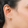 Mamma Mia 18 KT Yellow Gold Free Spirit  Stud Earrings,,hi-res 3