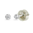 Mamma Mia 18 KT White Gold Glow of Love  Stud Earrings 2