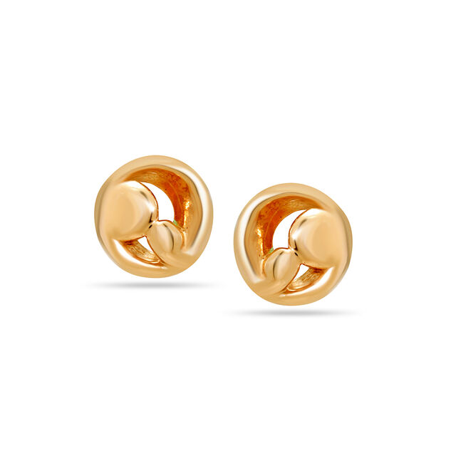 Mamma Mia 18KT Yellow Gold Adorable Stud Earrings for Kids 