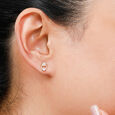 Mamma Mia 18 KT Yellow Gold Iconic  Stud Earrings,,hi-res 3