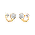 18 KT Yellow Gold Tiny Abstract Stud Earrings,,hi-res 
