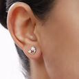 18 KT Yellow Gold Tiny Abstract Stud Earrings,,hi-res 3