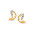 Mamma Mia 18 KT Yellow Gold Luna Love  Stud Earrings for Kids,,hi-res 