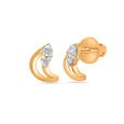 Mamma Mia 18 KT Yellow Gold Luna Love  Stud Earrings for Kids,,hi-res 2